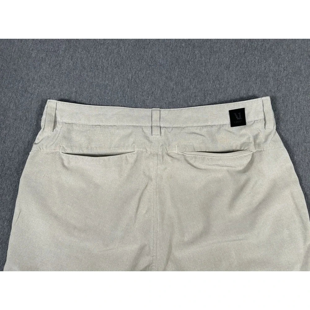 Vuori Men's Transit Hybrid Performance Chino Shorts in Khaki 32